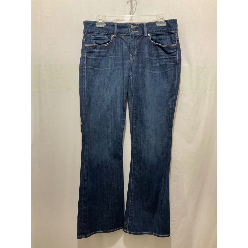 Gap 1969‎ Sexy Boot Dark Wash Blue Denim Jeans Womens Mid Rise Bootcut